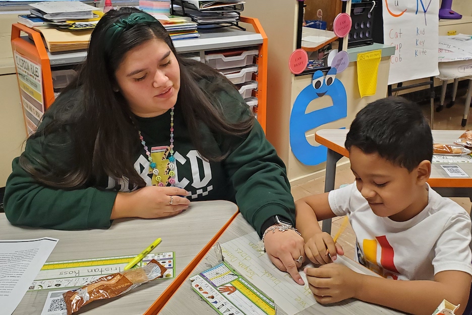 IB Teacher follows students to new campus