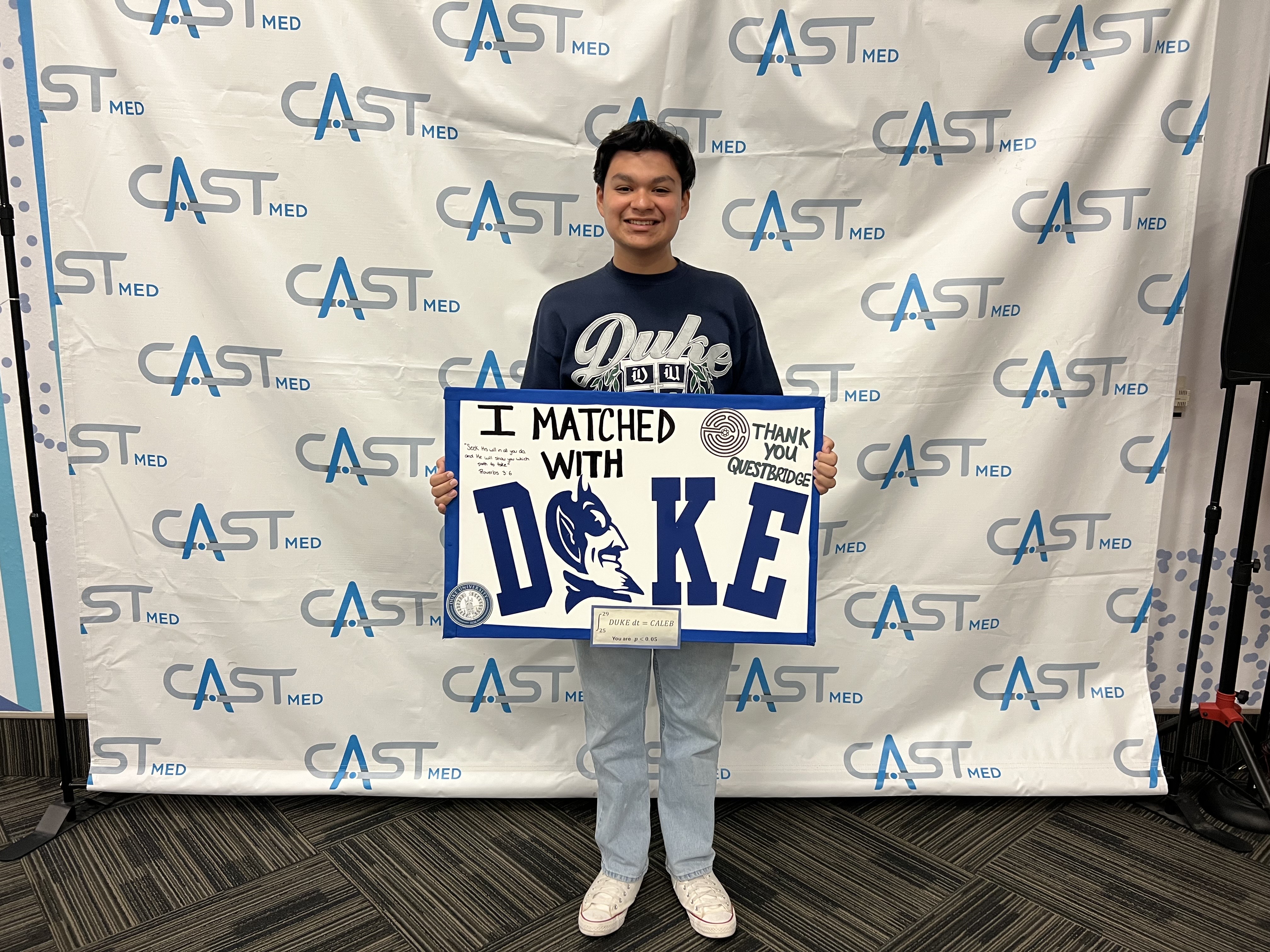 Questbridge Match Scholar from CAST Med