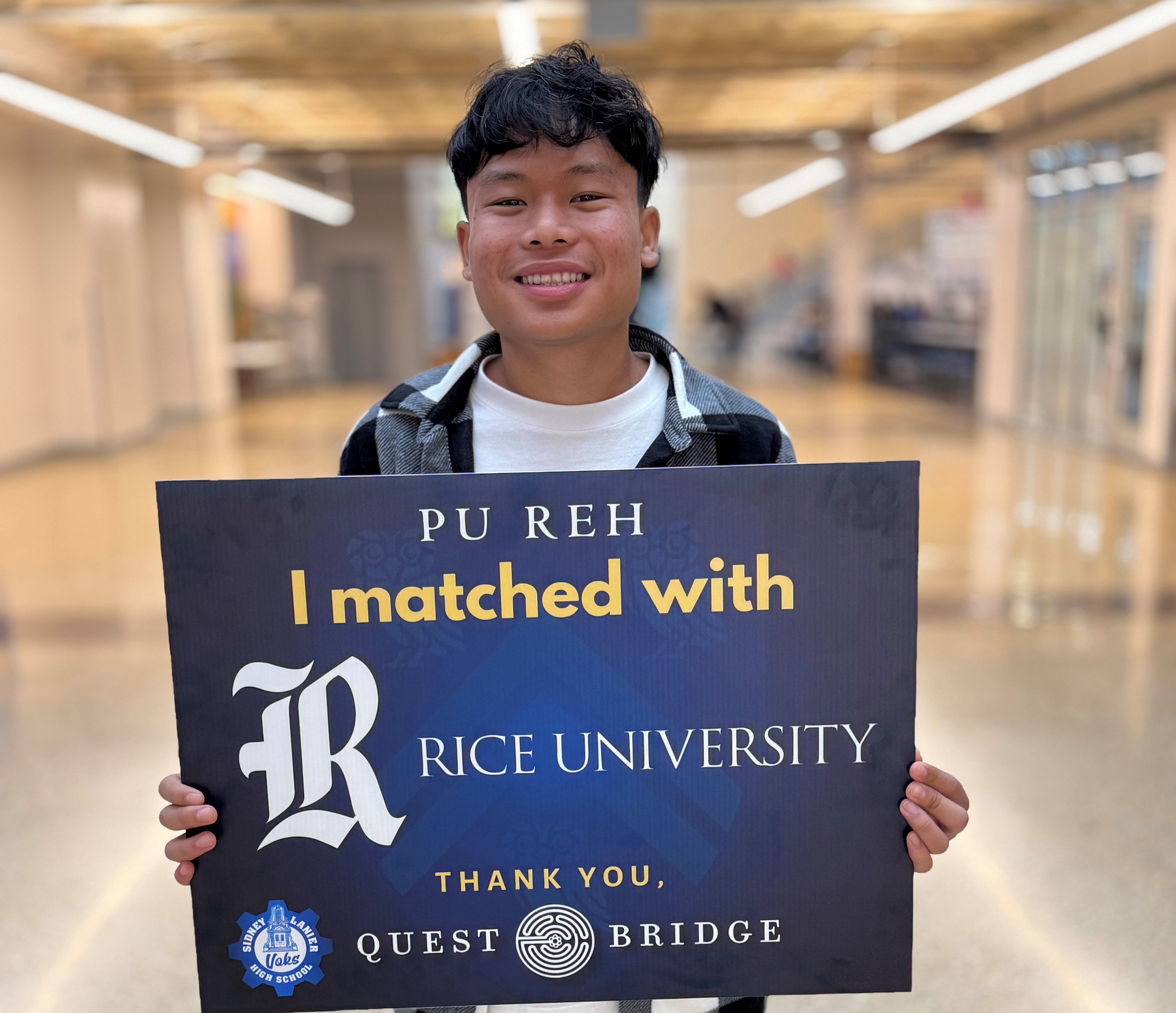Questbridge Match Scholar from Lanier