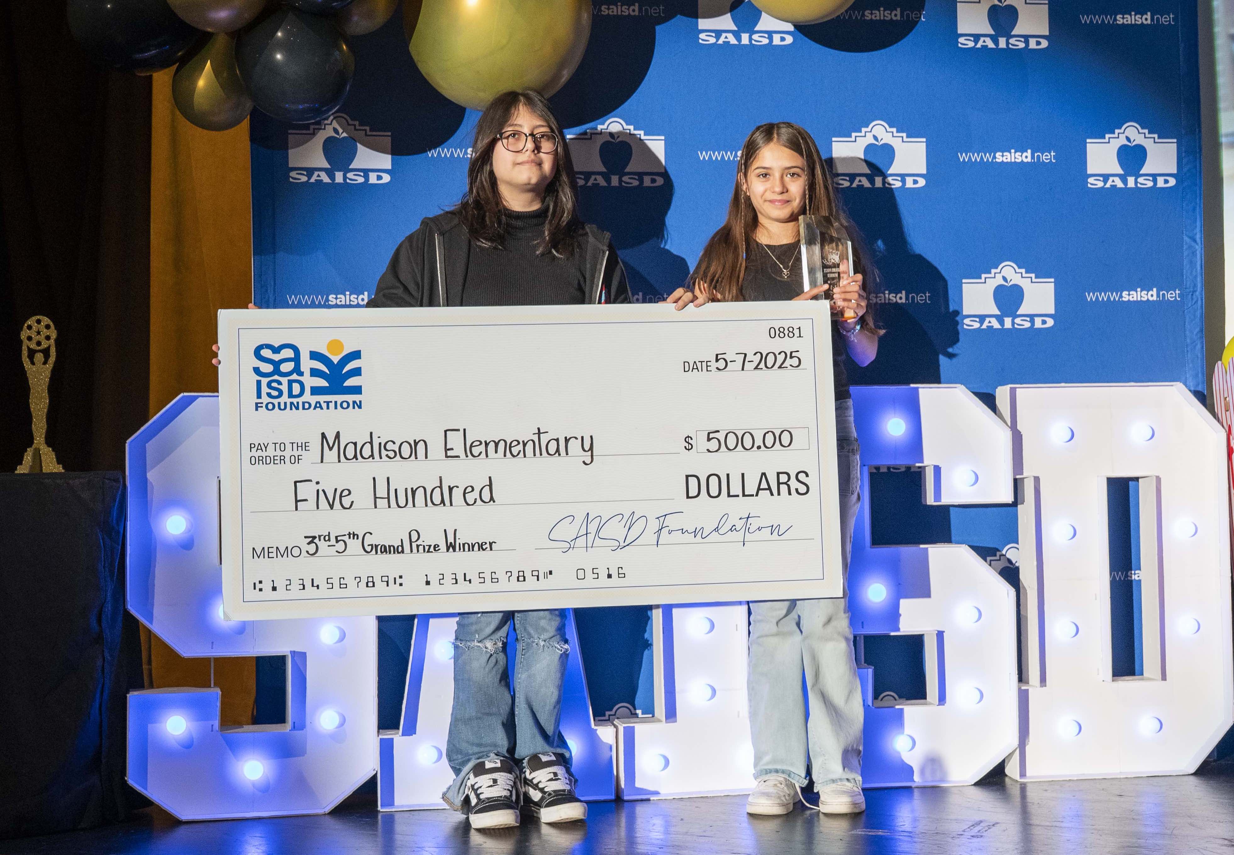 Winner Elementary 3-5 hold check