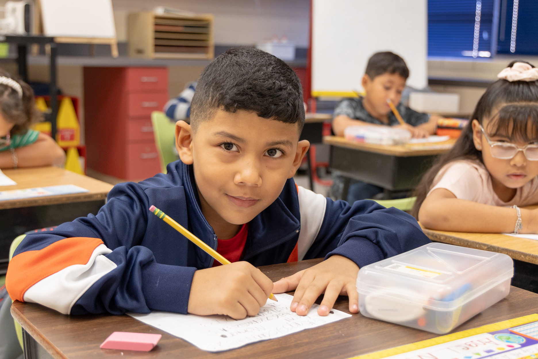 Primary student at school