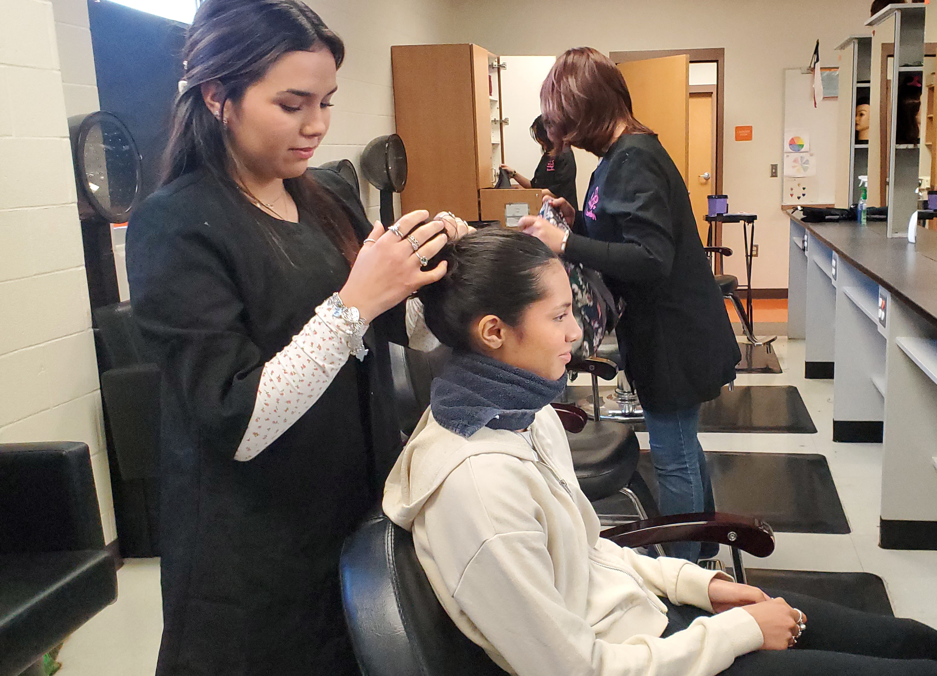 Burbank cosmetology hair styling