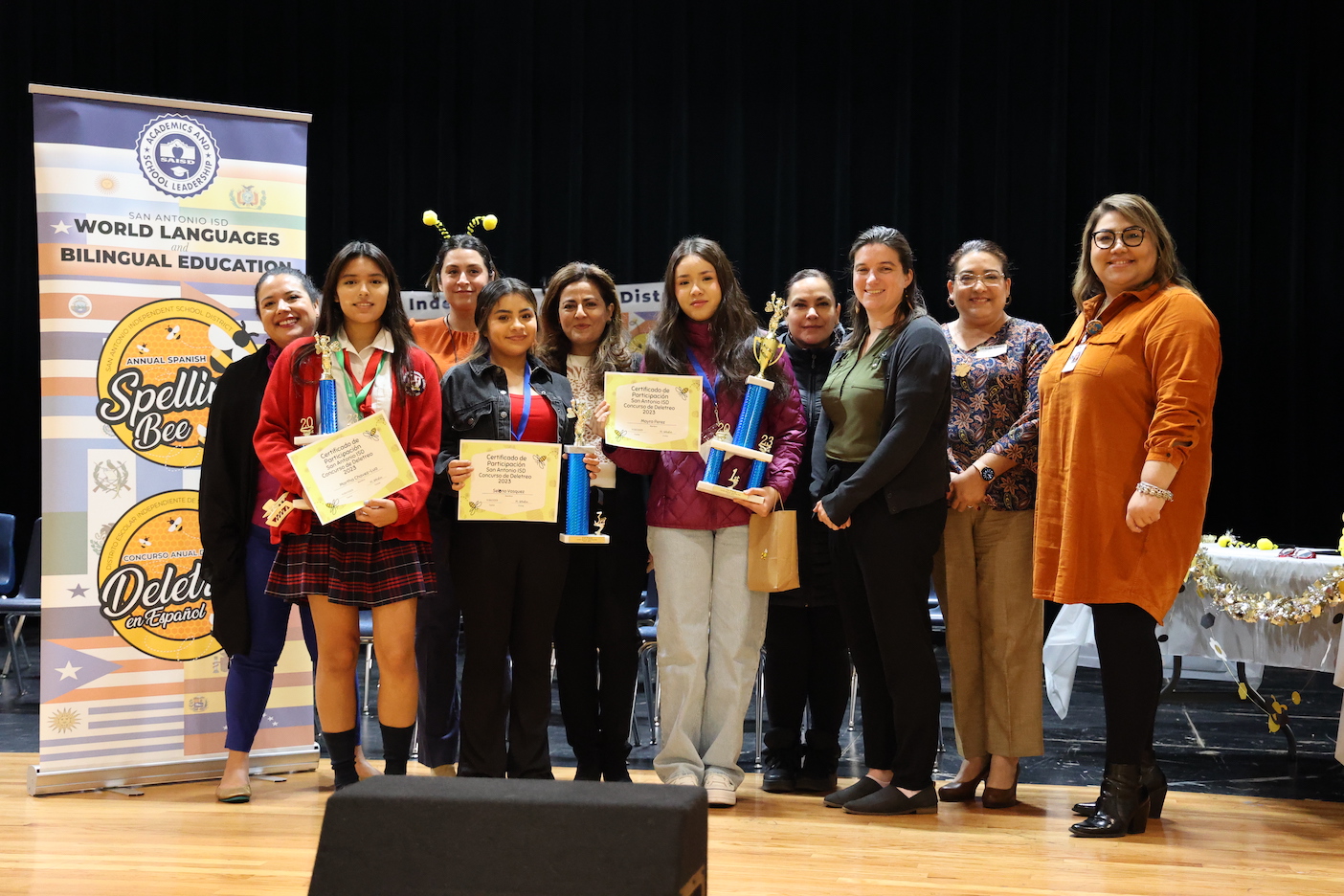 HIgh School Spanish Spelling Bee Winners