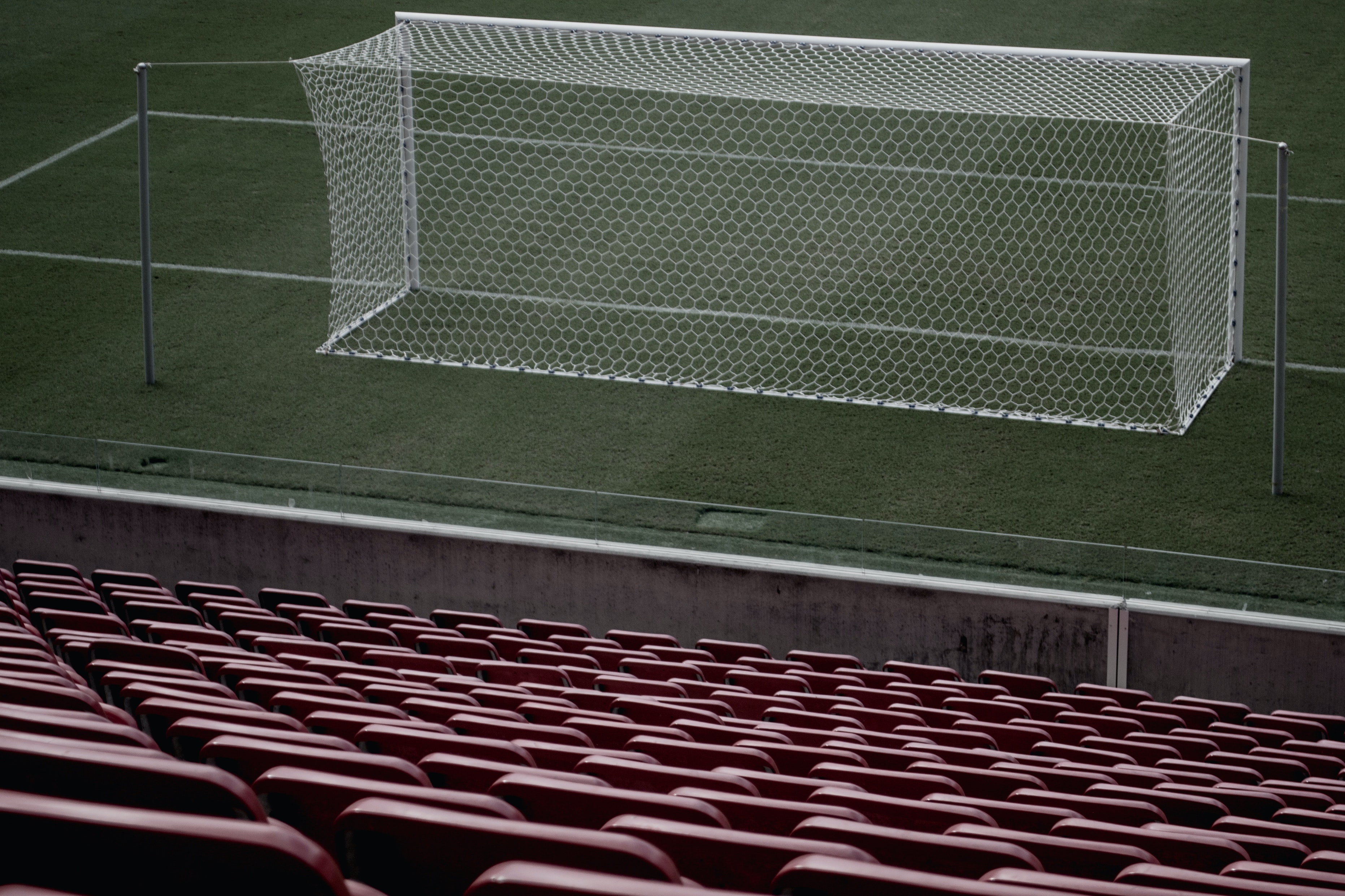 empty soccer field