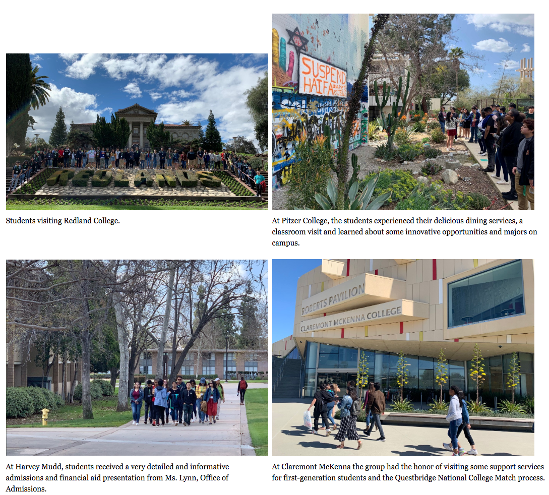 Spring break college tours