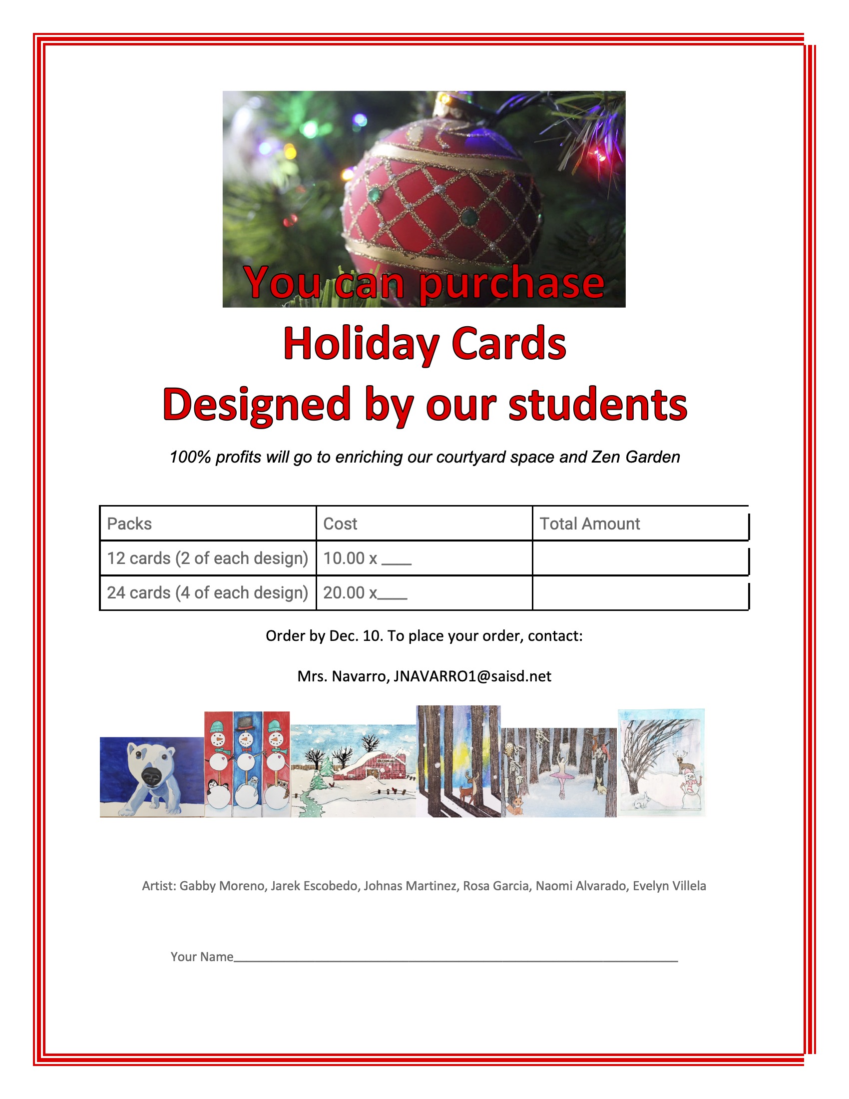 card order