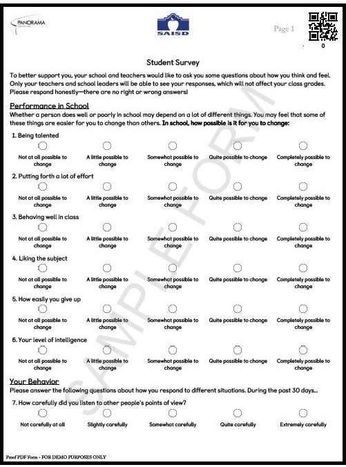 Student Survey