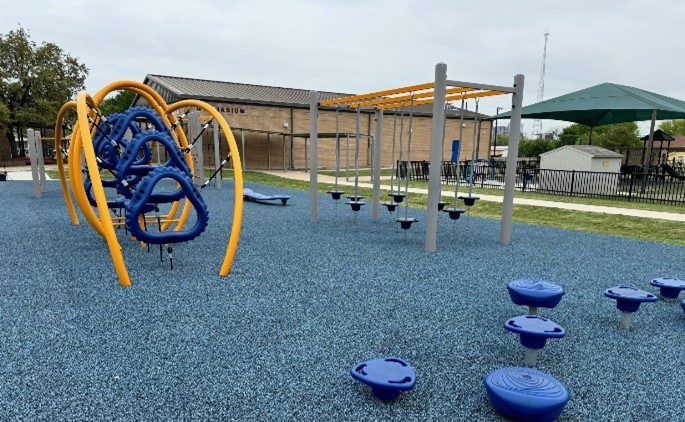 New obstacle course at J.T. Brackenridge ES