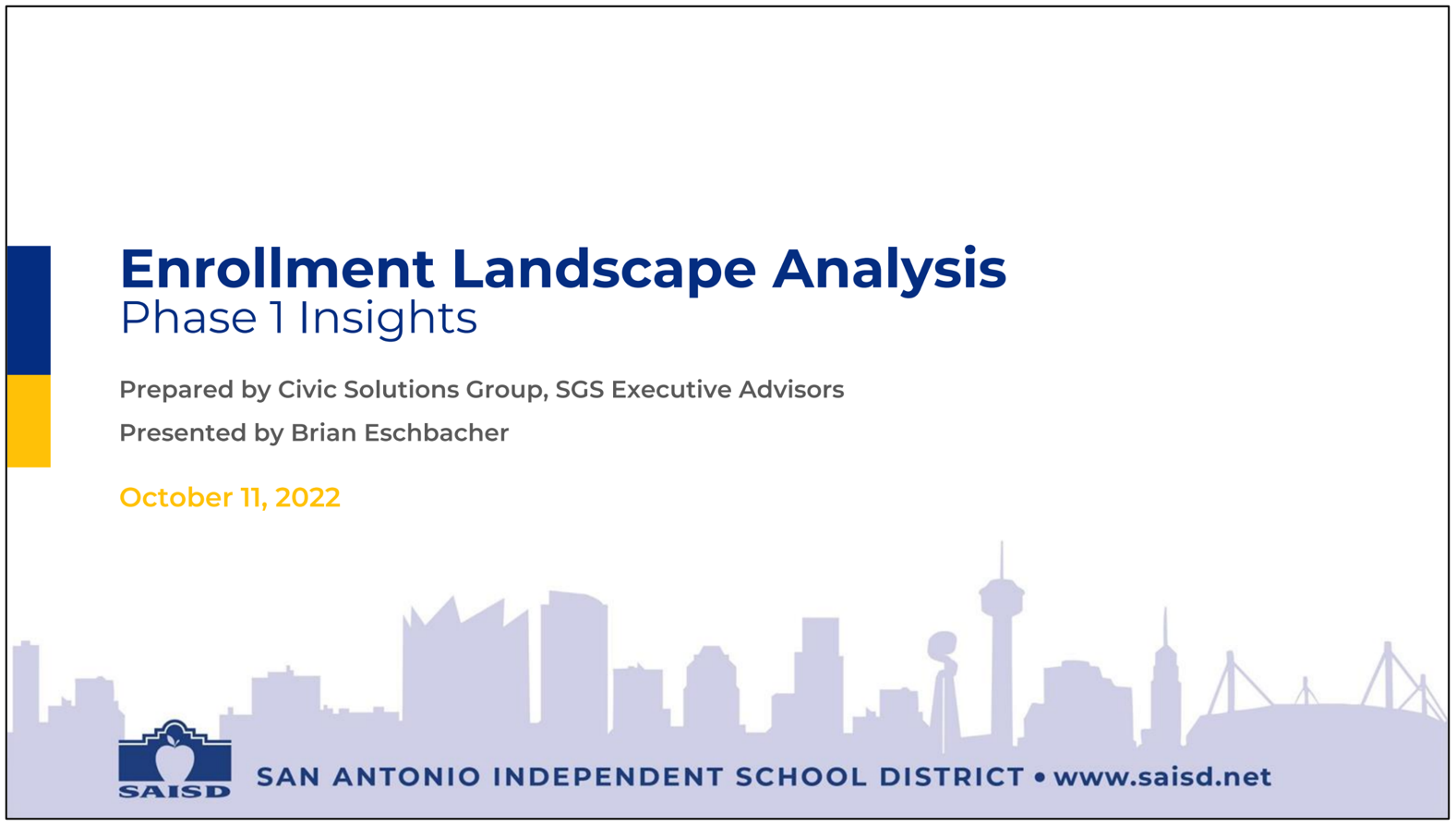 Enrollment Landscape Analysis