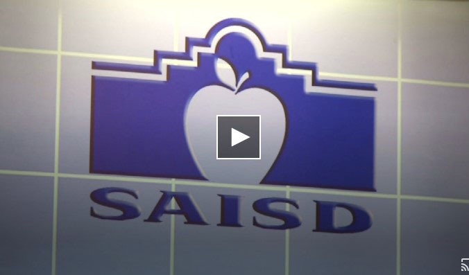 Screen with SAISD logo