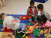 children on playmat