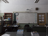 empty classroom