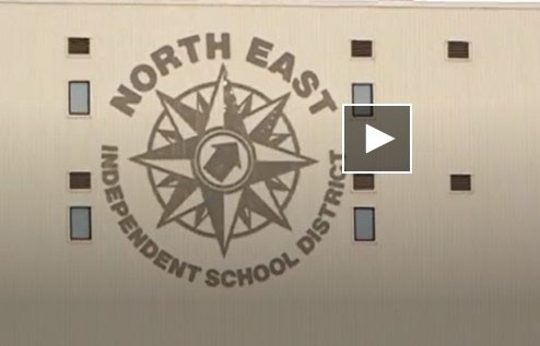 NEISD logo on building