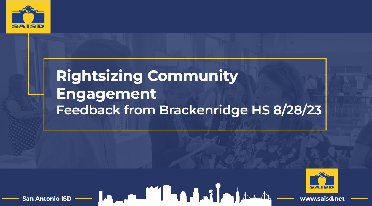 Feedback from Brackenridge cover page