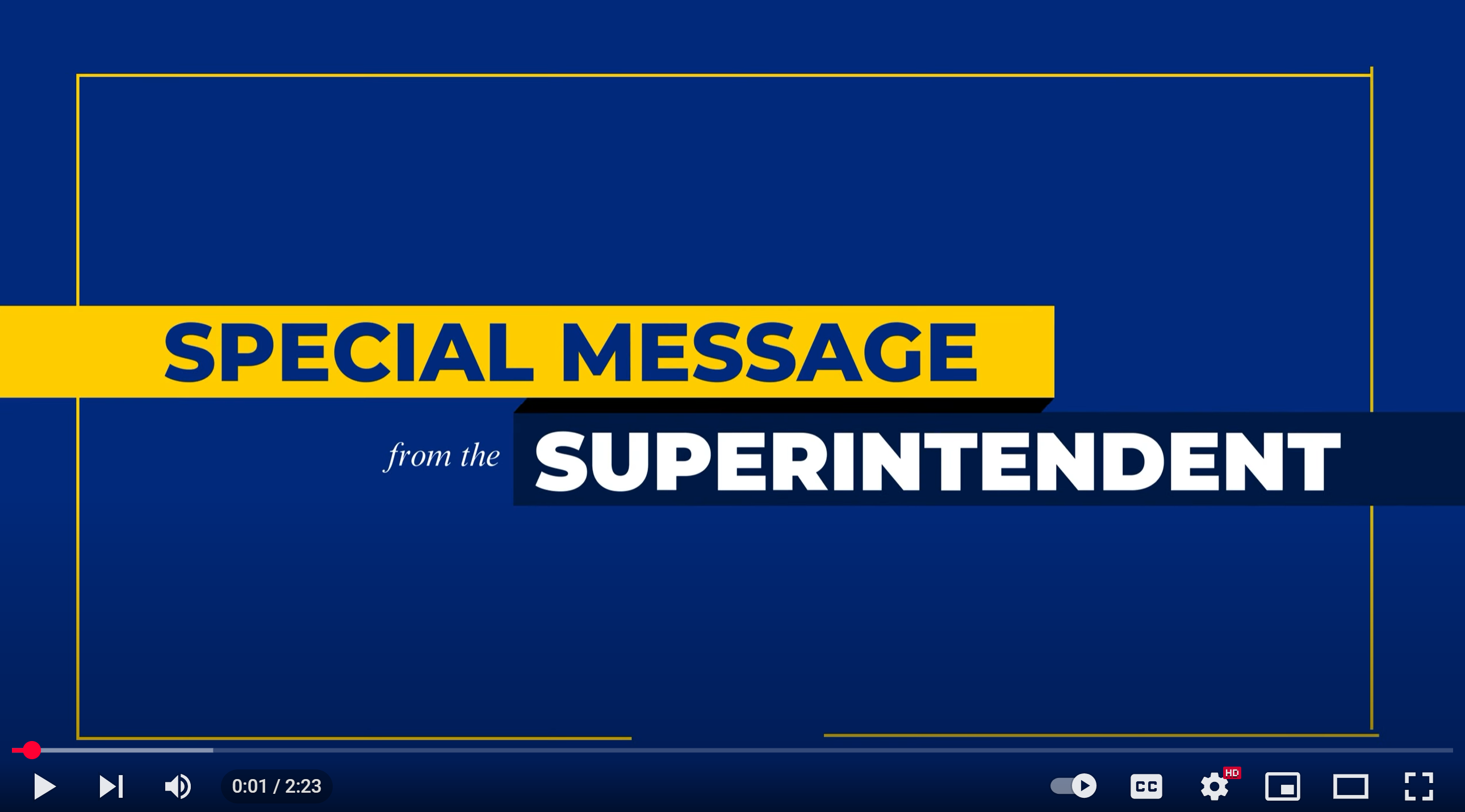special message